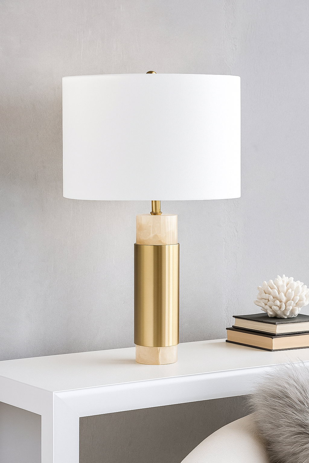 Lampara De Metal Decorativa 38Cm Ancho X 74Cm Alto X 38Cm Profundidad