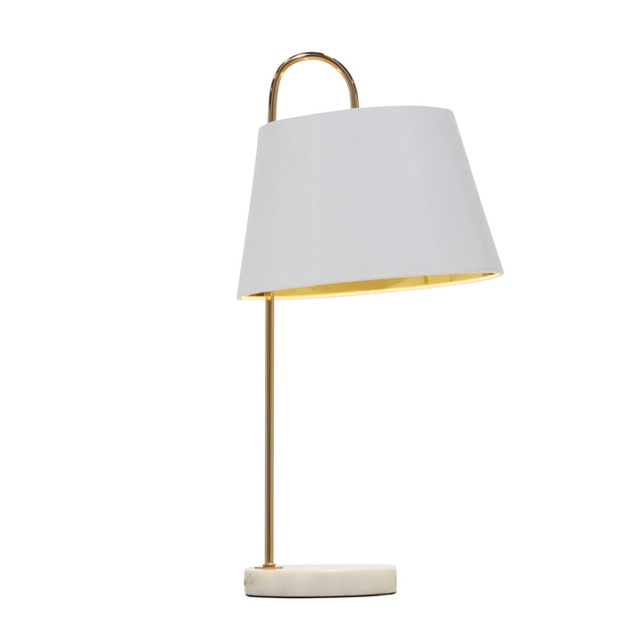 Metal Marmol Lámpara De Mesa