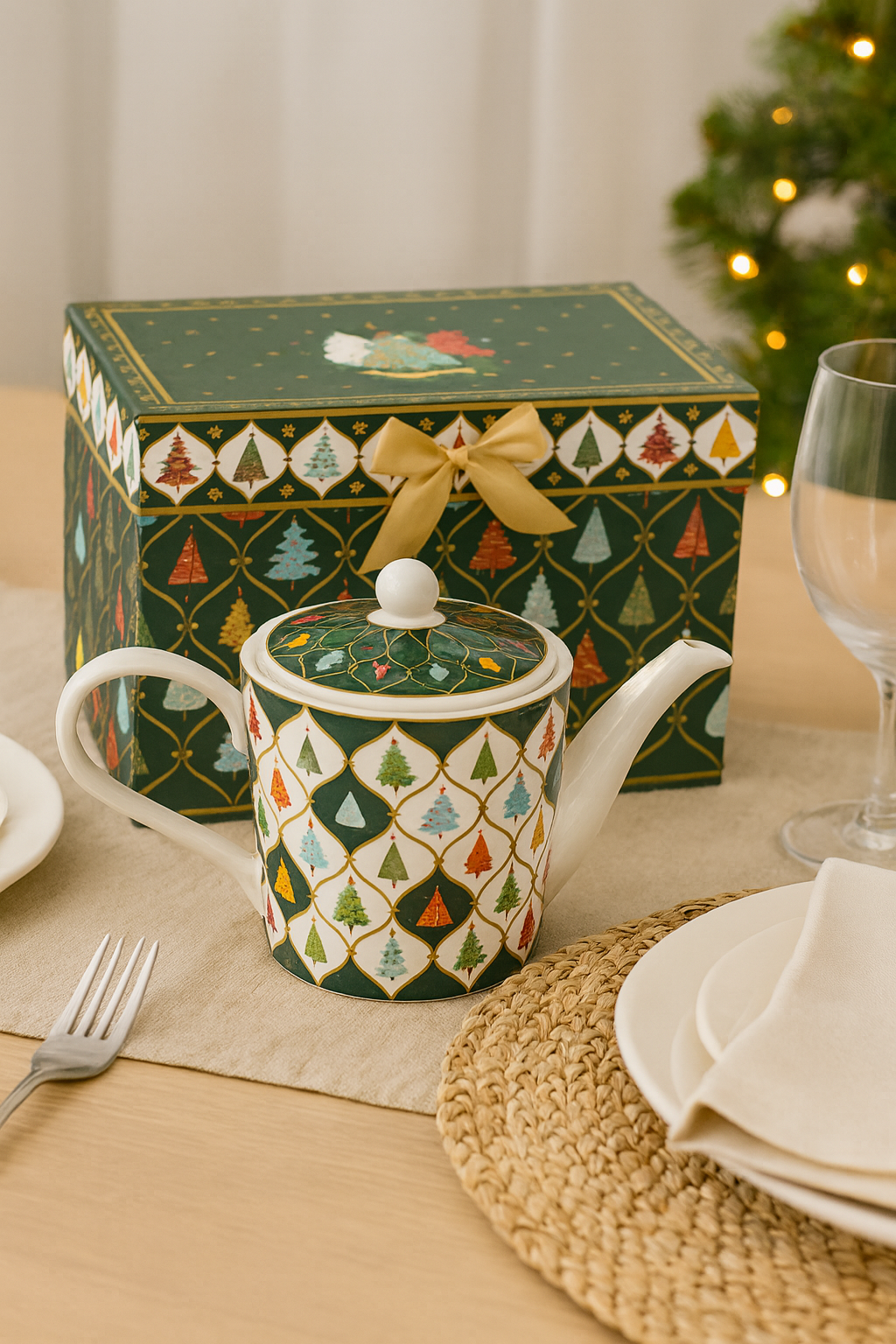 Tetera Tree Gift Box Porcelana