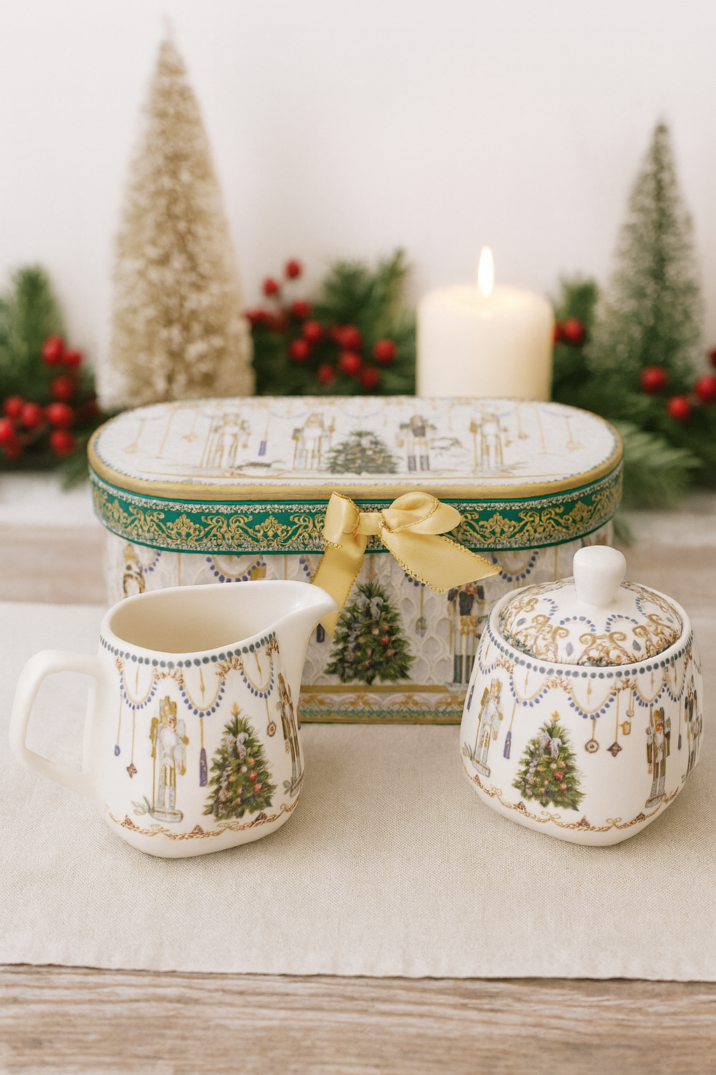 Set 2 Cremero Xmas Gift Box Porcelana