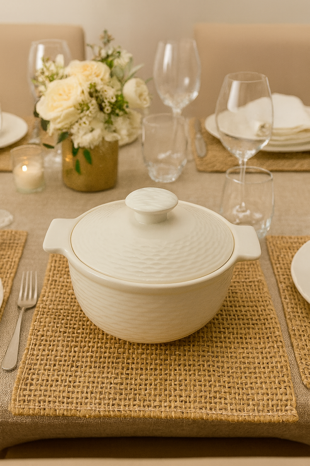 Fuente Porcelana Redonda Peq