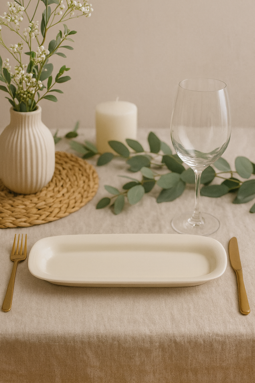 Bandeja Oval Porcelana Gde