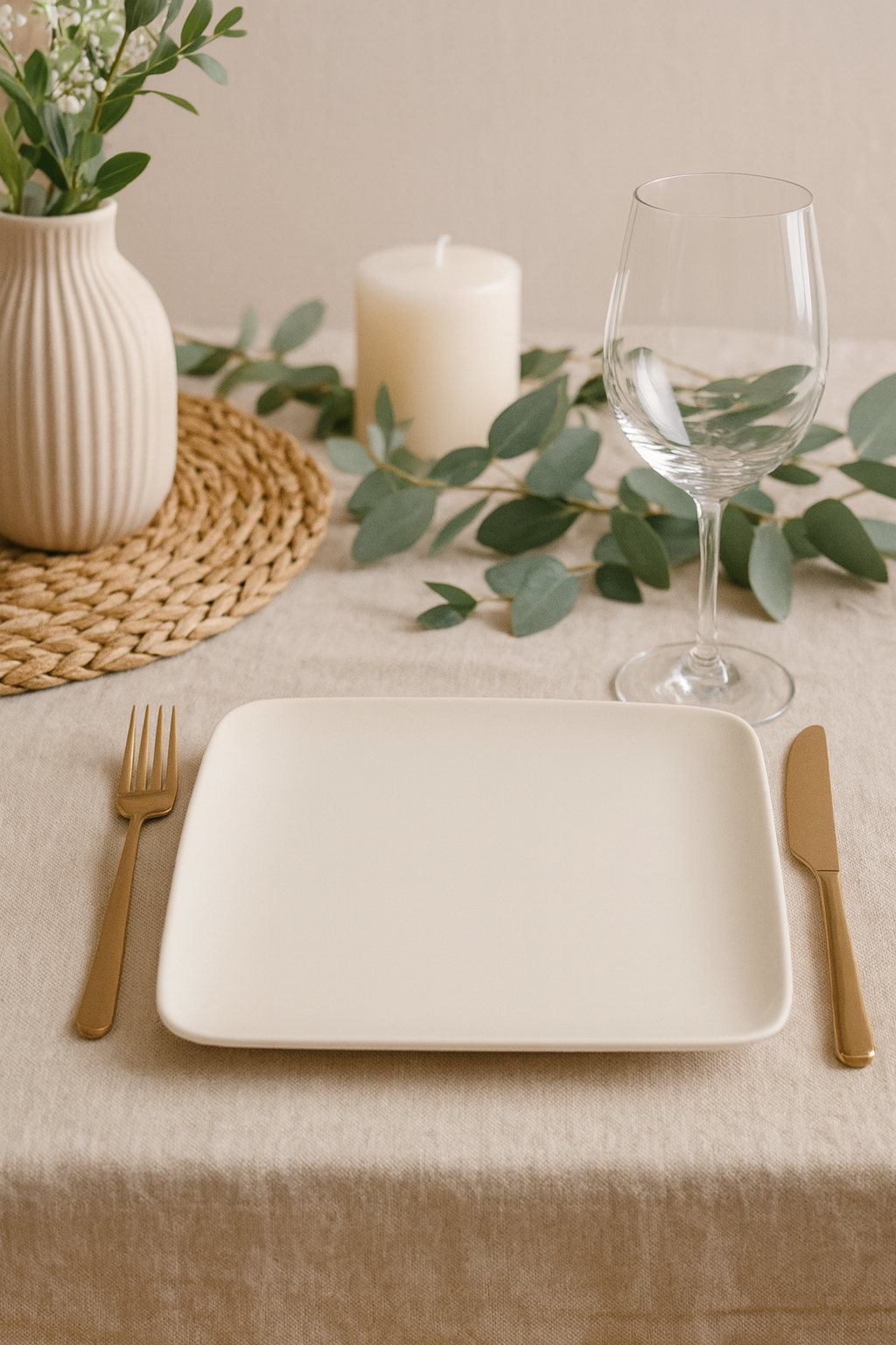 Bandeja Quadro Porcelana