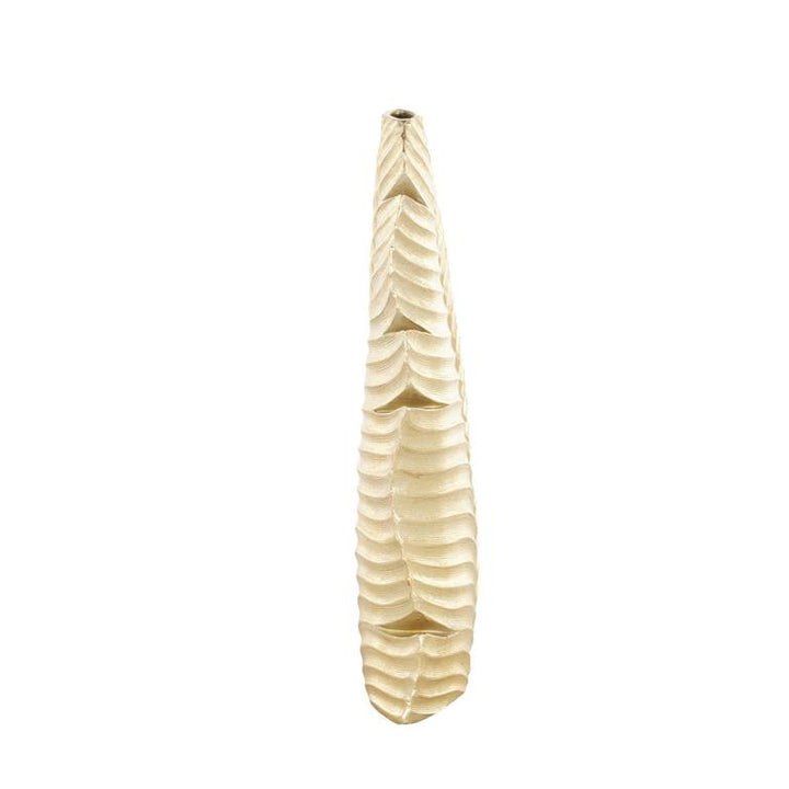 Jarrón Pr Hoja De Oro 21Cm Ancho X 45Cm Alto X 10Cm Fondo