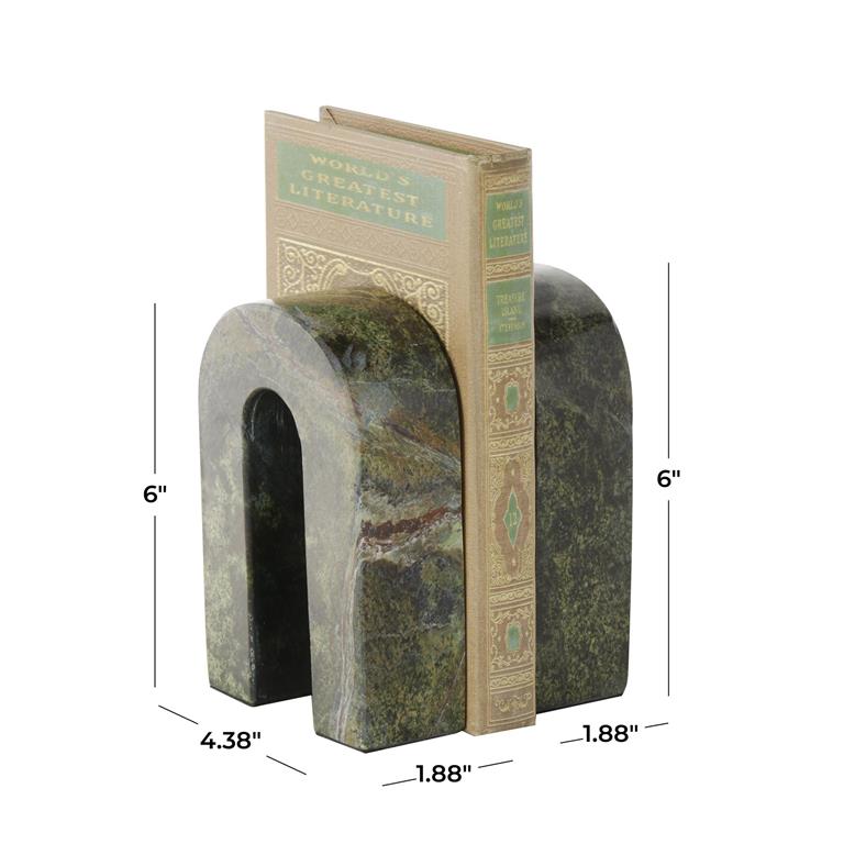 Soporte Para Libros De Mármol Verde