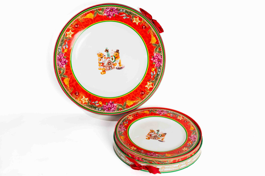 Set 2 Platos Mesa Red