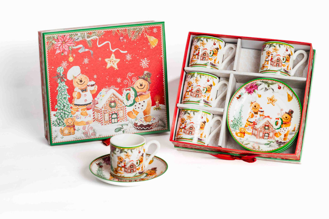 Set 4 Tazas Timeless Red