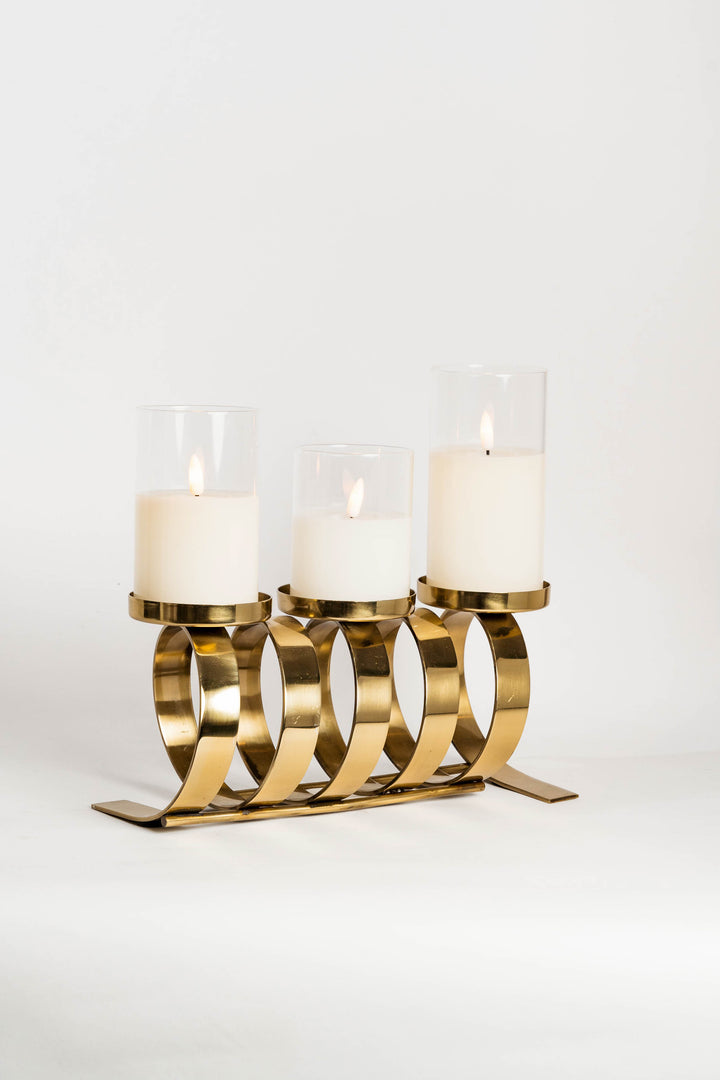 Set 3 Velas Electricas Con Control Blanca