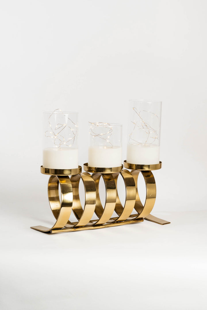 Set 3 Velas Electricas Con Control Blanca Tira Led