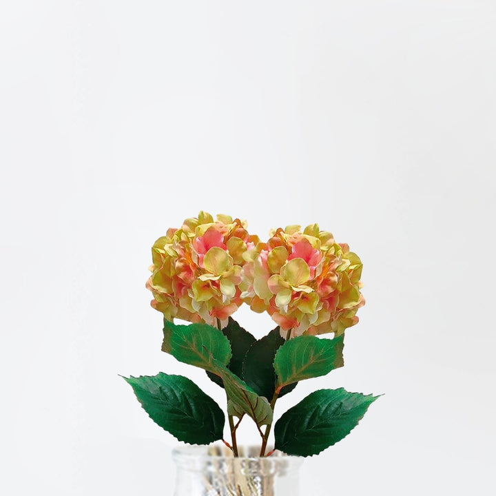 Flor Artificial Hortensia Amarilla