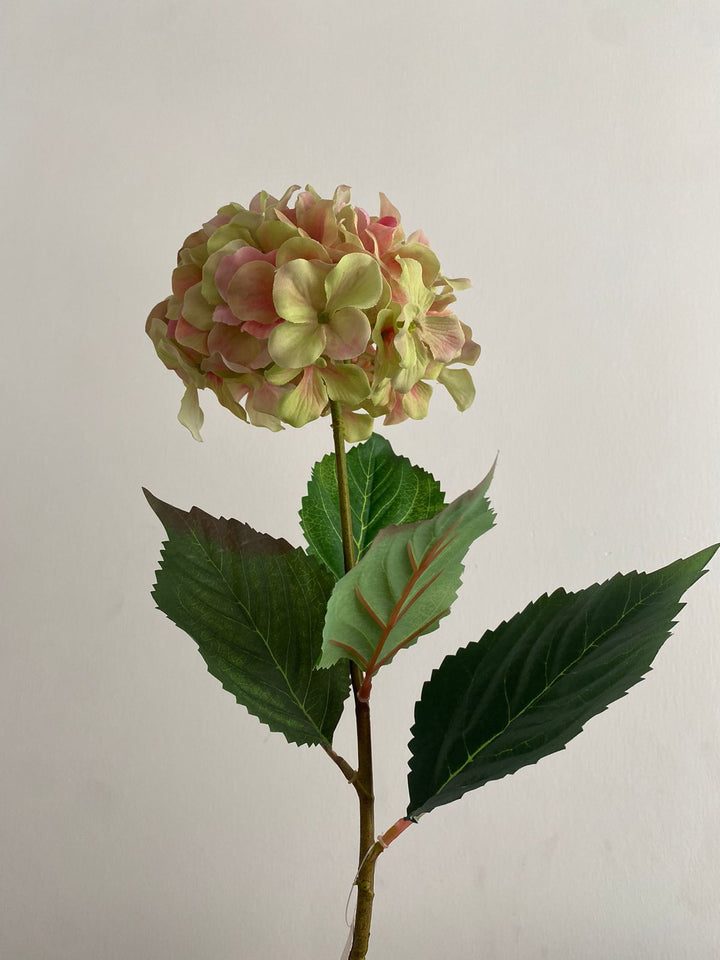 Flor Artificial Hortensia Amarilla