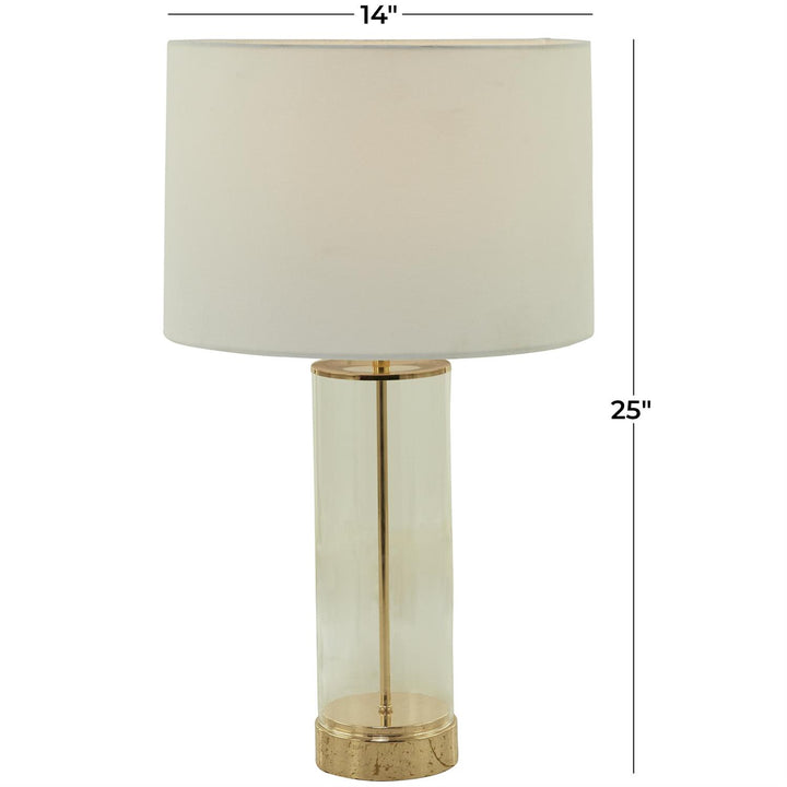 Lampara De Mesa Vidrio 36Cm Ancho X 64Cm Alto X 36Cm Profundidad