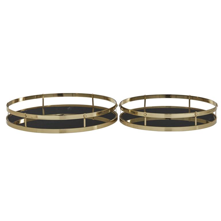 Bandeja Metal Vidrio S/2
