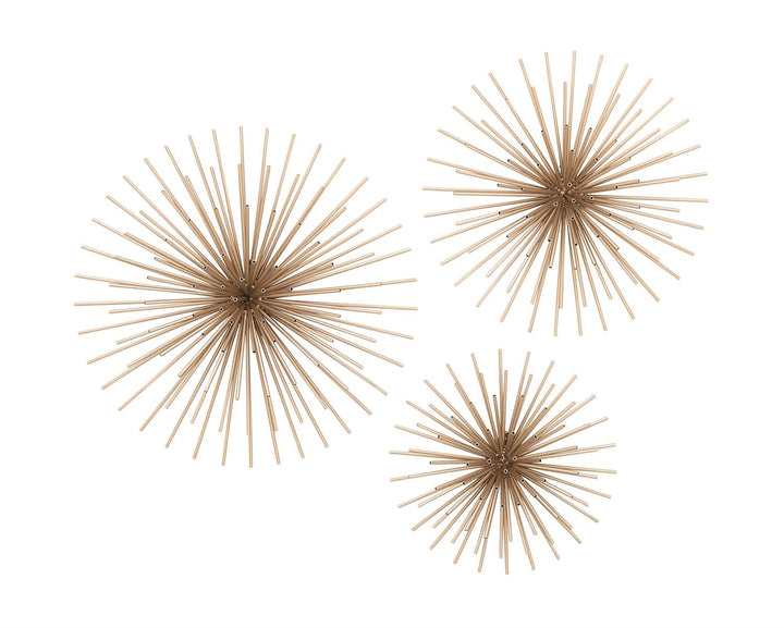 Metal De Pared Decor S/3 41, 51, 61 Cm De Ancho
