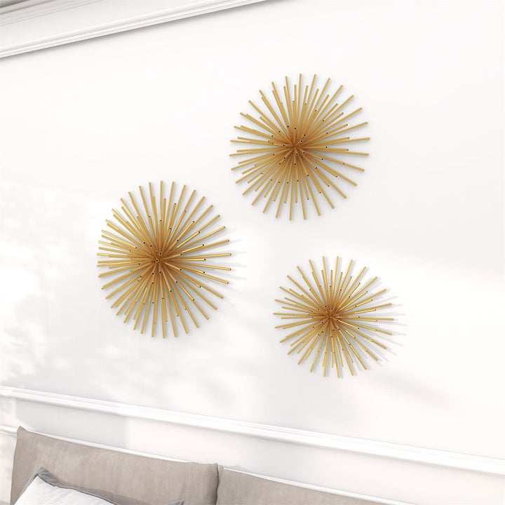 Metal De Pared Decor S/3 41, 51, 61 Cm De Ancho