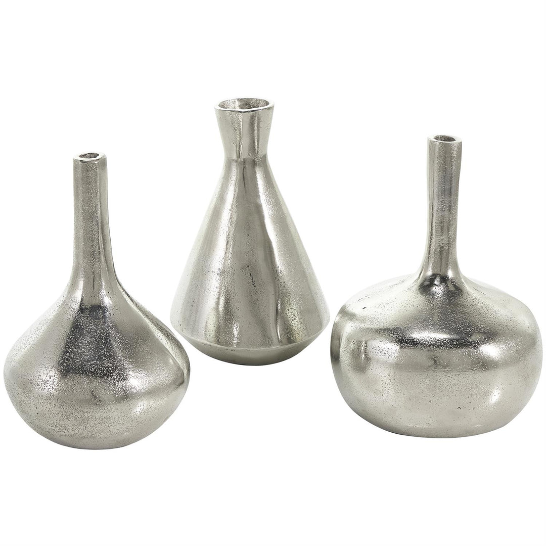Jarrón Champagne Auminio T/3 14Cm Ancho X 20Cm Alto X 14Cm Fondo
