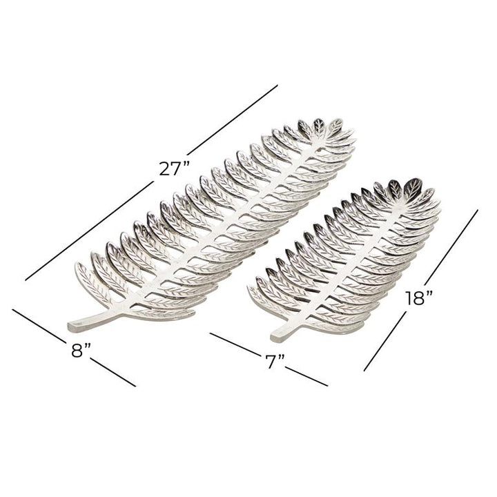 Bandeja Hojas Aluminio S/2 Plateada