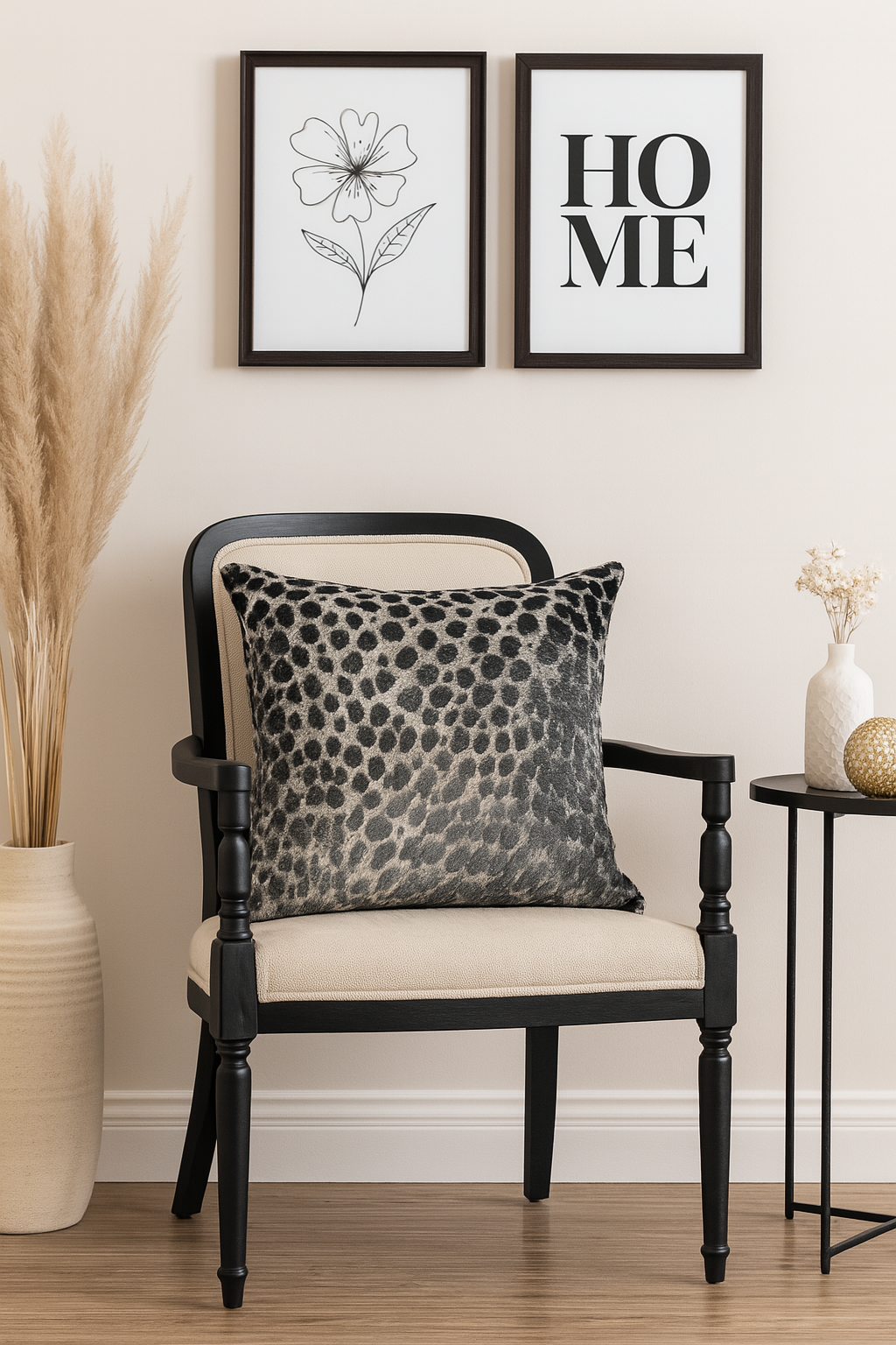 Cojin Leonore 45 X 45 Negro
