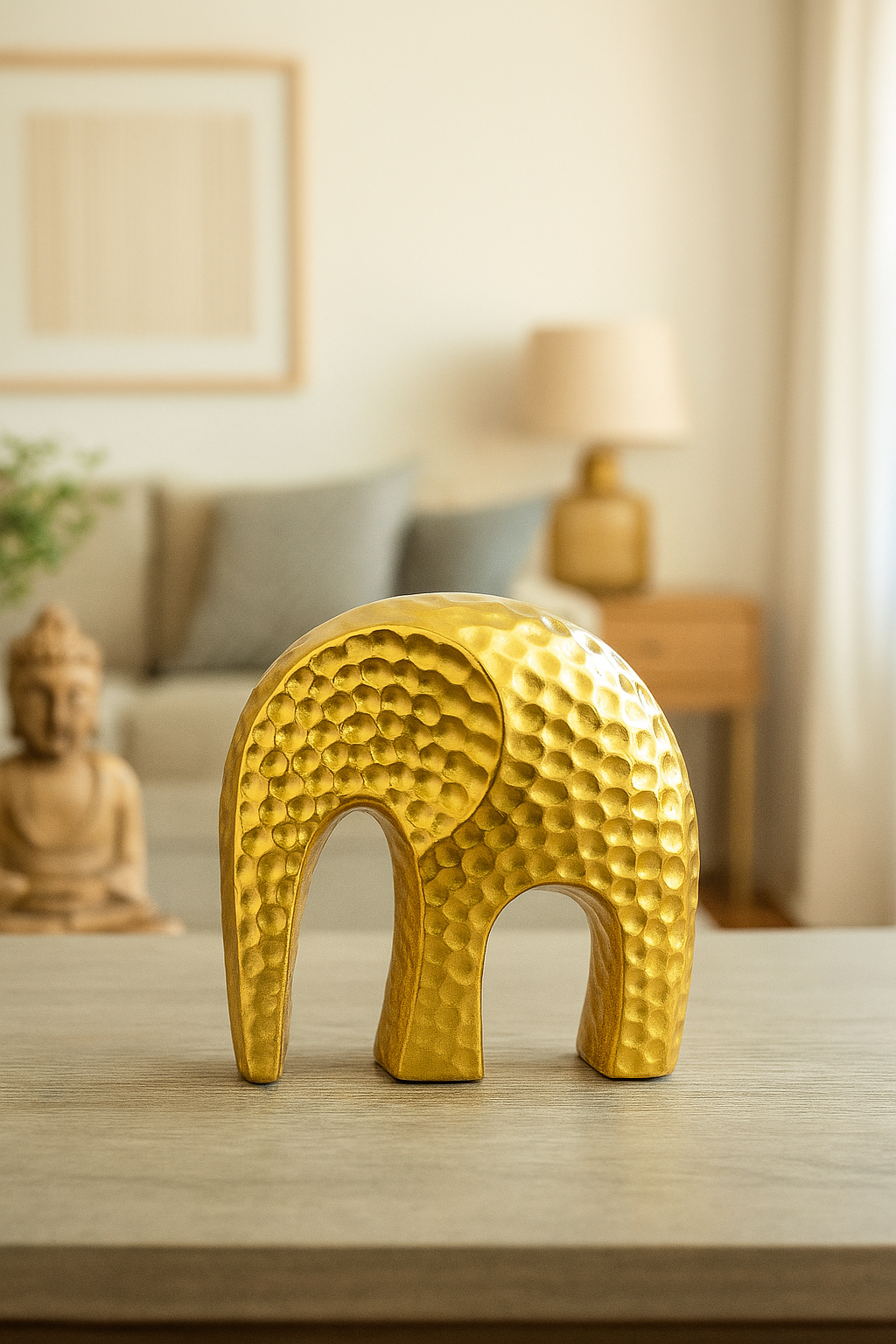 Figura Elefante Gold 20 Cm Alto