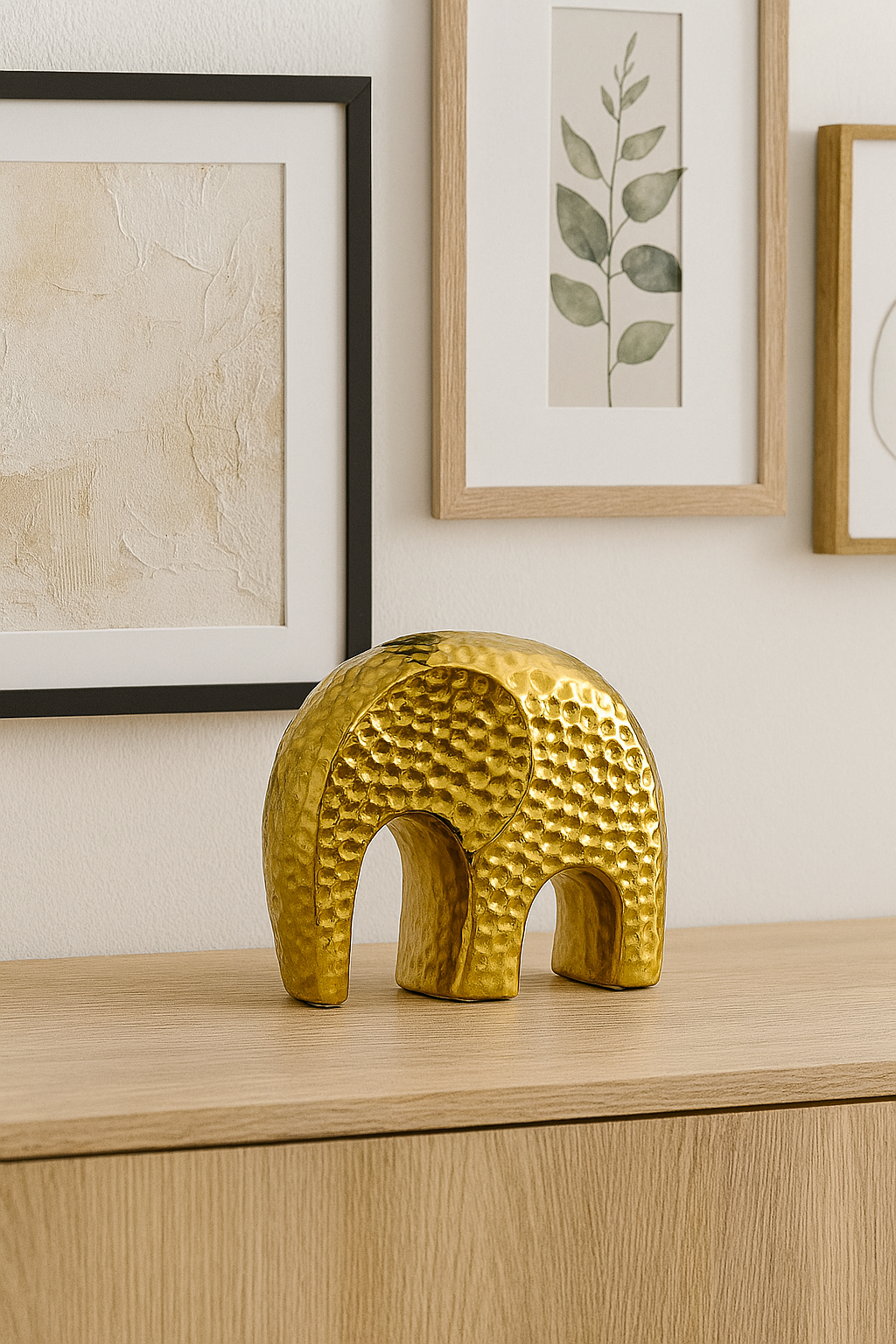 Figura Elefante Gold 15Cm Alto
