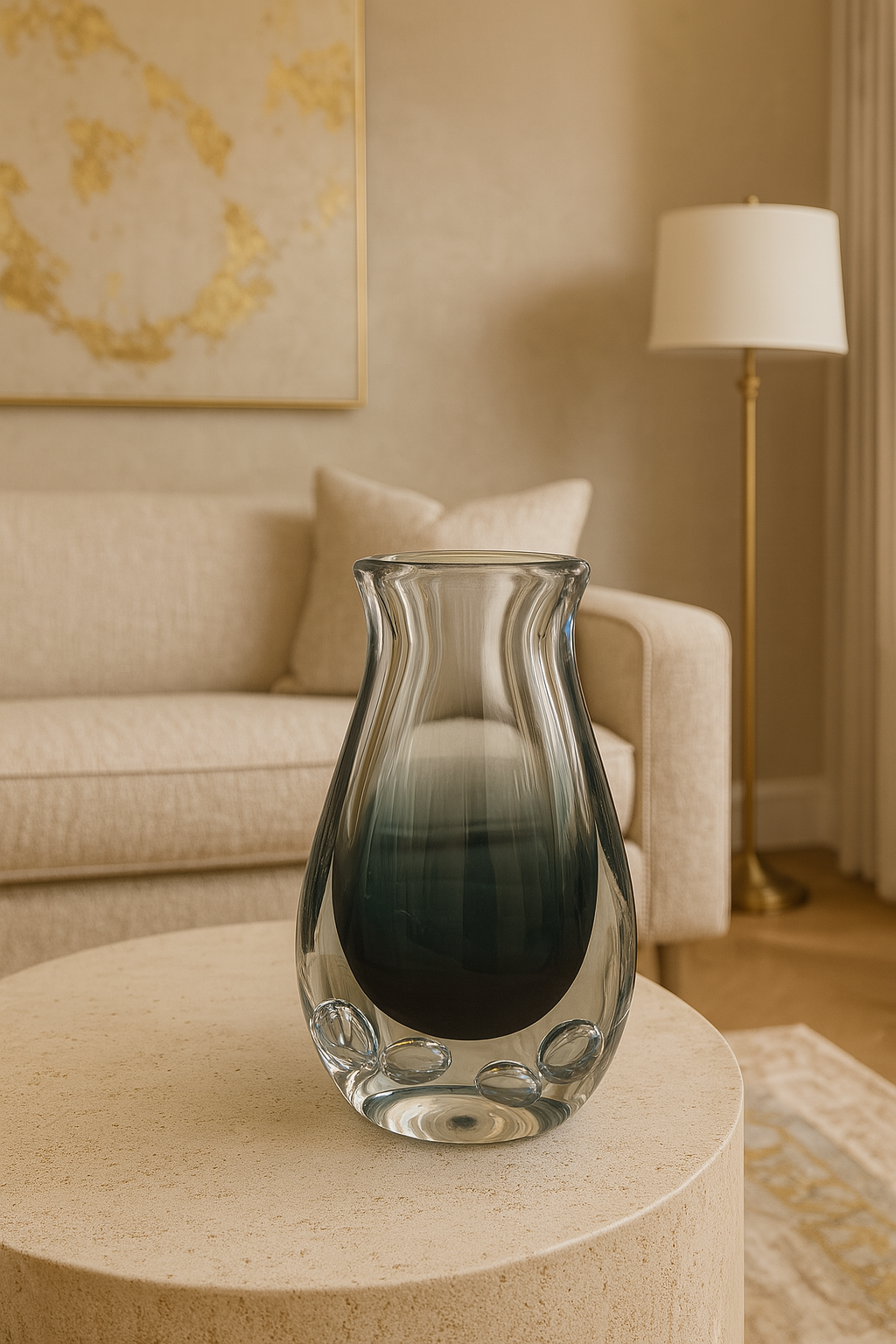 Murano Florero Black "B"