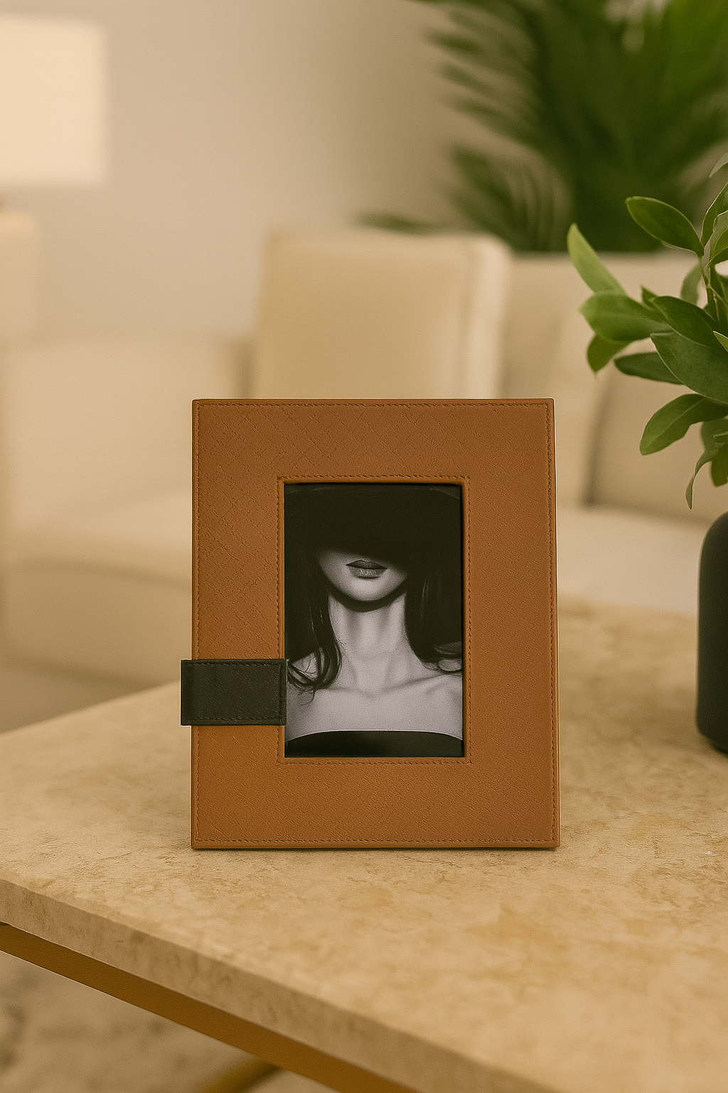 Portaretrato Leather Vino
