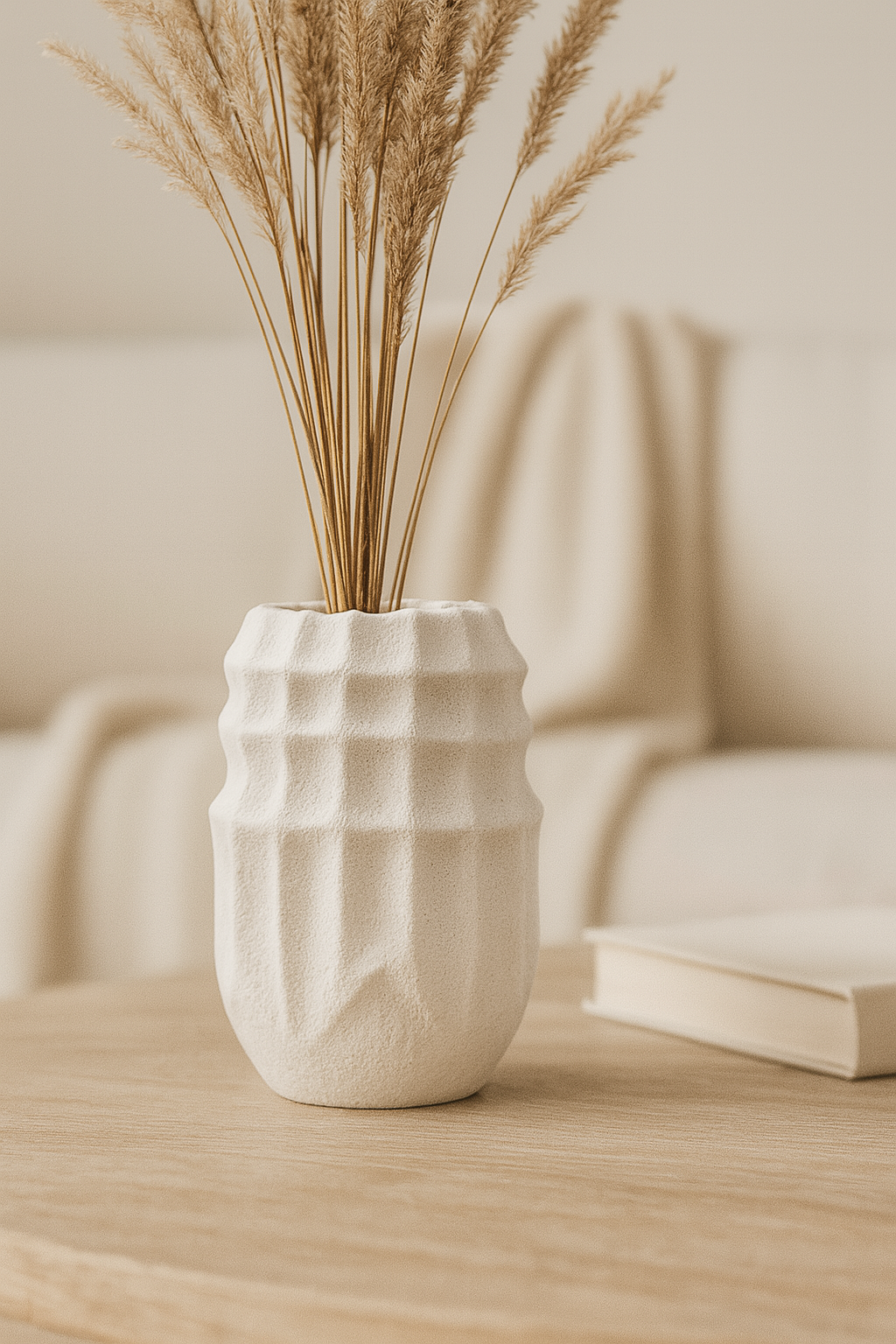 3D Florero White