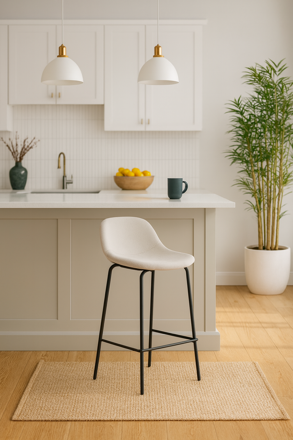 Silla De Bar Nordica Beige