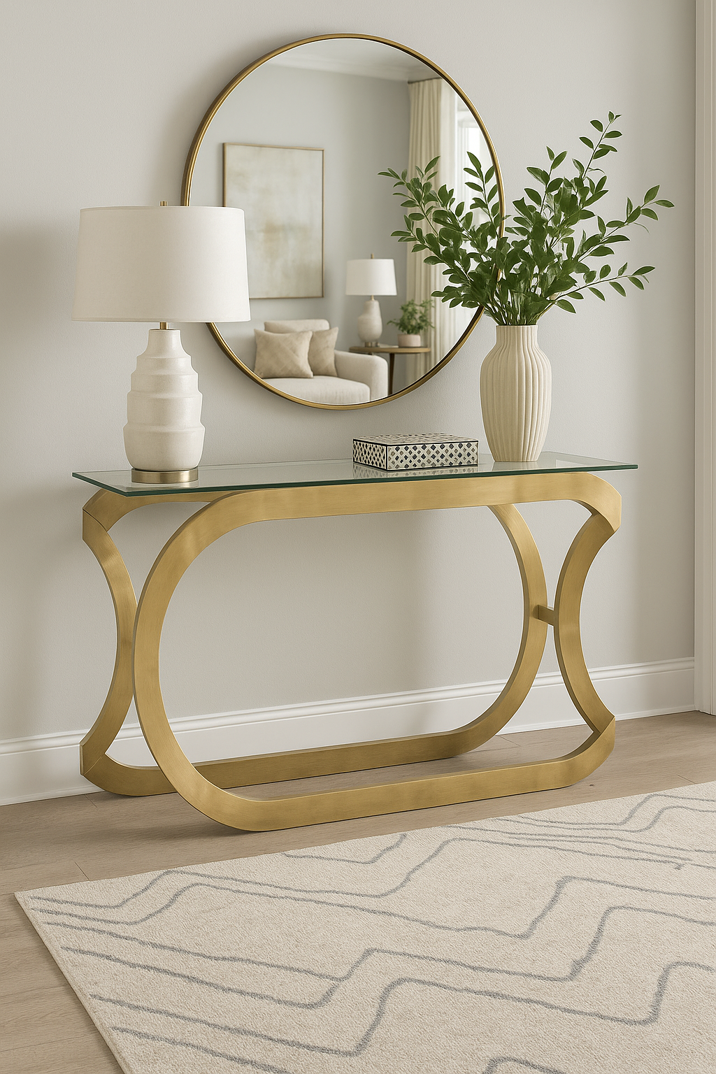 Consola De Hierro 131Cm Ancho X 81Cm Alto X 36Cm Profundidad
